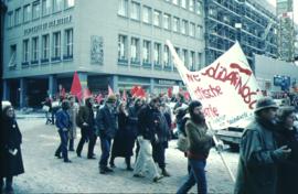 Berne - manifestation de soutien à Solidarnosc - banderole SAP