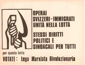 Affiche électorale LMR (italien)