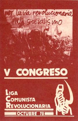 Affiche pour le 5e congrès de la LCR (Espagne)