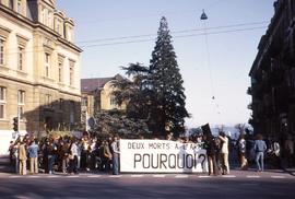Neuchâtel: Manifestation antimilitariste