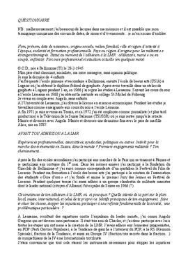 G.C.D., témoignage