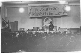 Zurich: Meeting Chili, avec militant F.O. à gauche