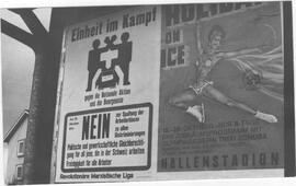 Zurich: affiche contre l'initiative Schwarzenbach
