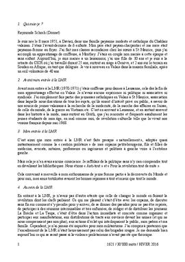 Schoch Raymonde, témoignage