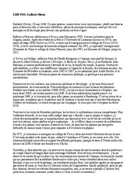 Gaillard Olivier, témoignage