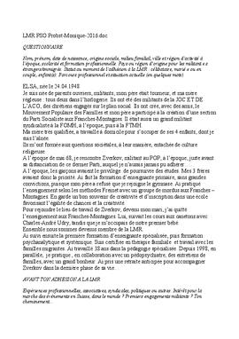 ELSA, témoignage
